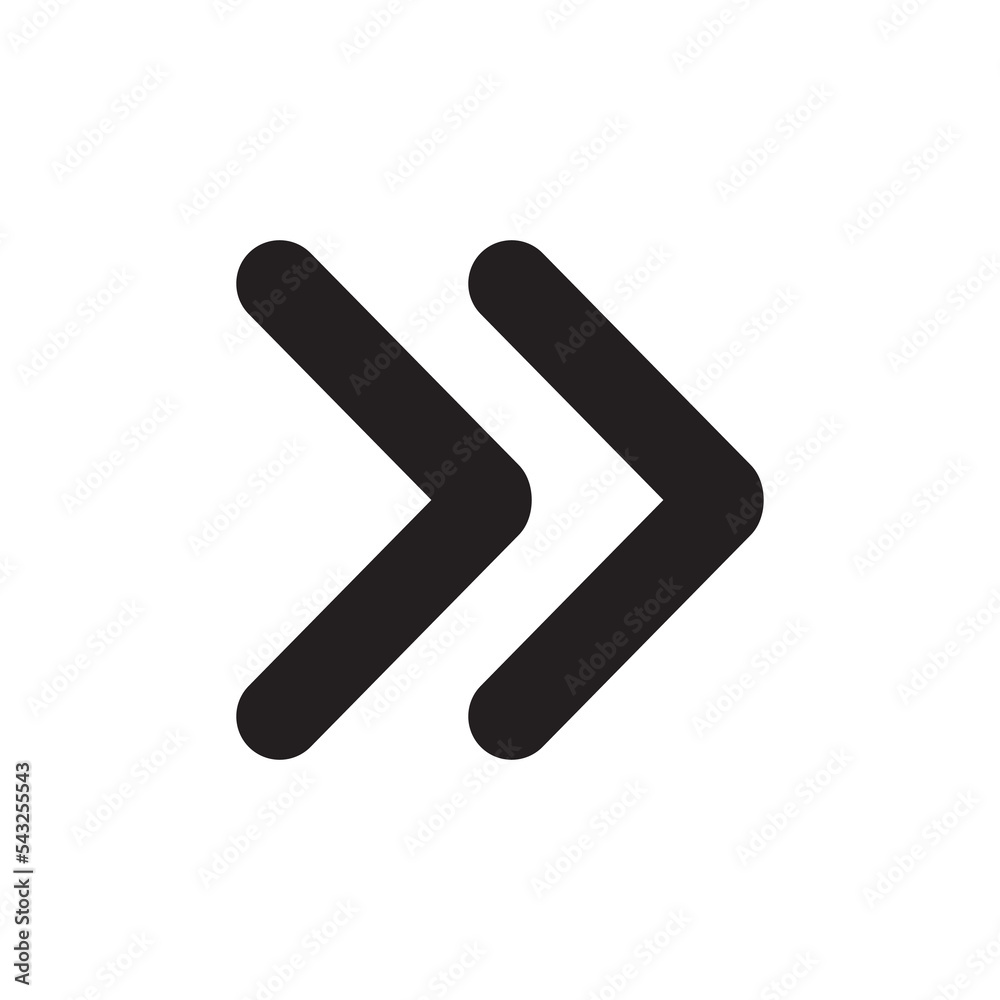 double arrow to the right icon symbol double arrow to the right icon symbol