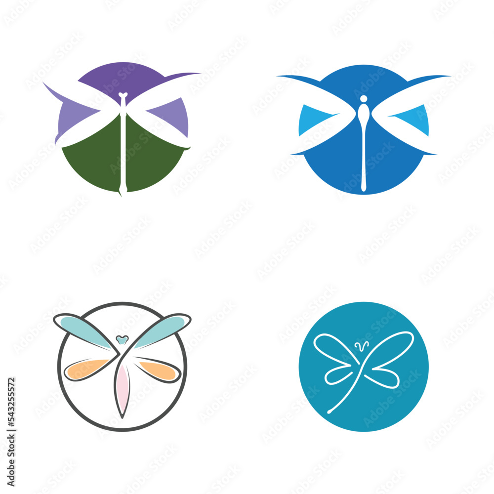 Dragonfly illustration icon Dragonfly illustration icon