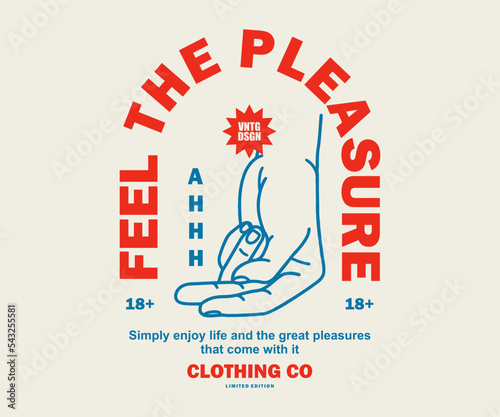 Vintage illustration of hand t shirt design, vector graphic, typographic poster or tshirts street wear and Urban style
