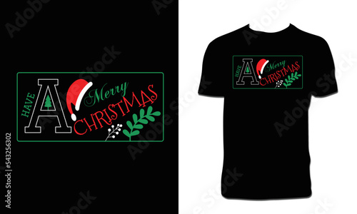 Merry Christmas Vector T Shirt Design 
