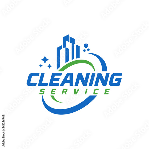 cleaning service logo vector
