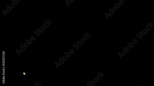 Сollection of 5 star effects. Hand-drawn 2d FX cartoon elements. Two ways to use with alpha channel and transparent background or Chrome Key