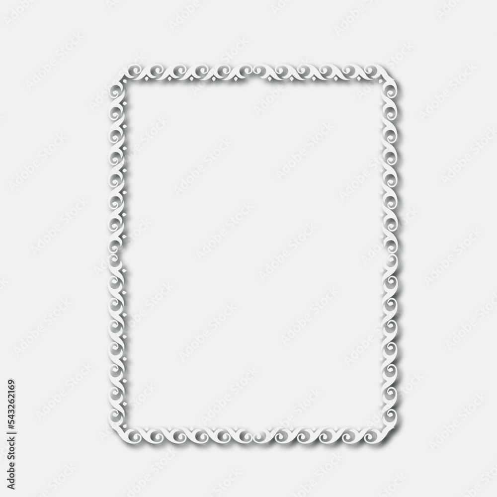 Frame, in the style of an ornament, Vector illustration eps 10, Art.	