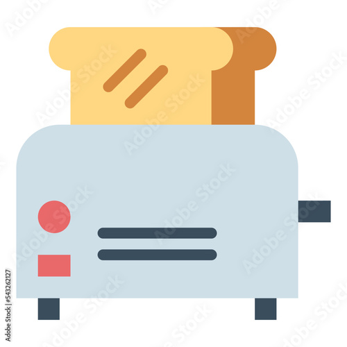 toaster flat icon style