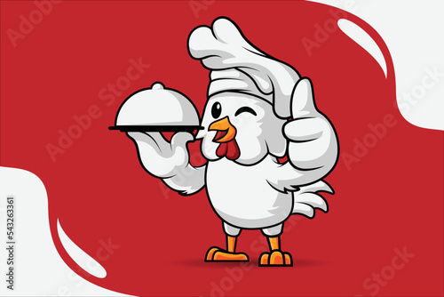rooster icon or mascot vector design element template