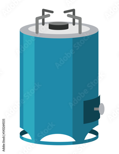 Camping stove cartoon icon. Cartoon gas camp burner, portable indoor cooker, outdoor furnace for picnic cooking on heat flame propane hob butane fire travel