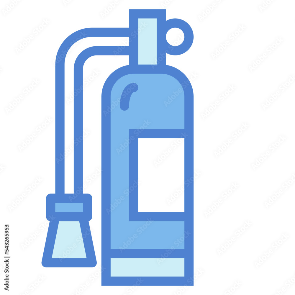 fire extinguisher two tone icon style fire extinguisher two tone icon style