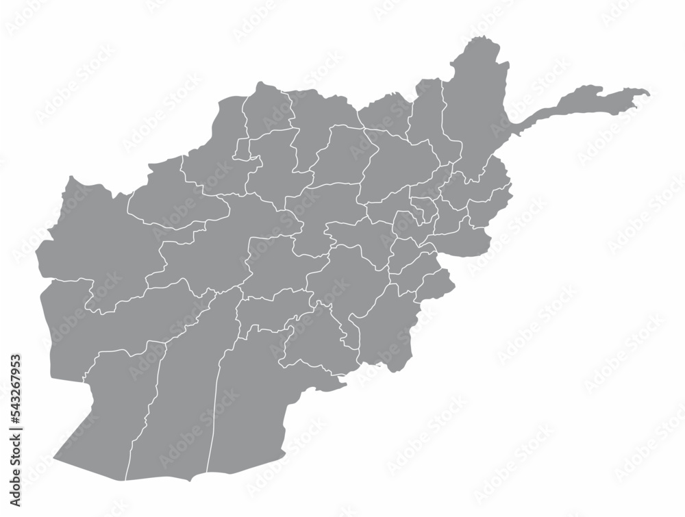 Obraz premium Afghanistan administrative map