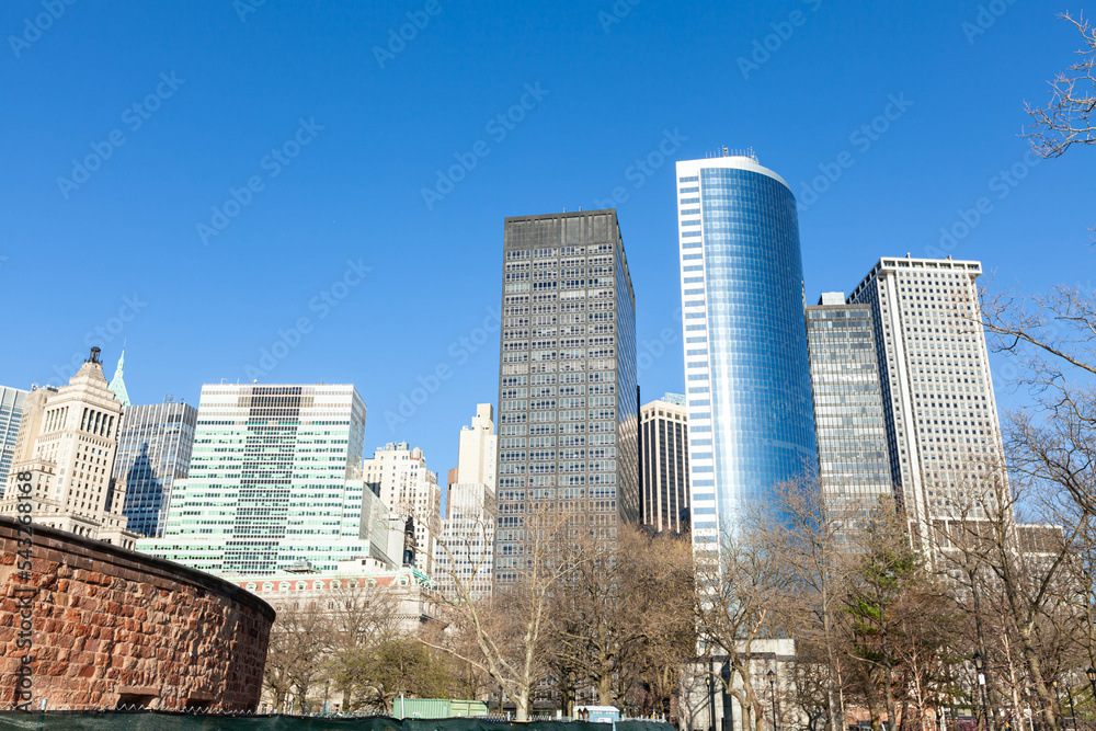 Obraz premium NYC skyline, skyscrapers of the USA