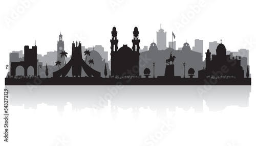 Algiers Algeria city skyline silhouette