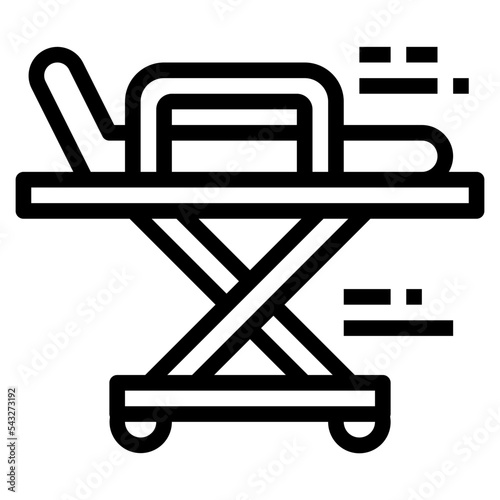 stretcher line icon style
