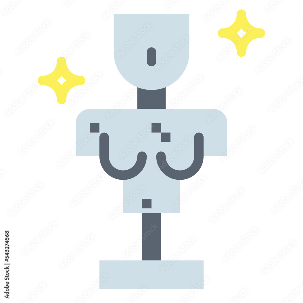 sculpture flat icon style sculpture flat icon style