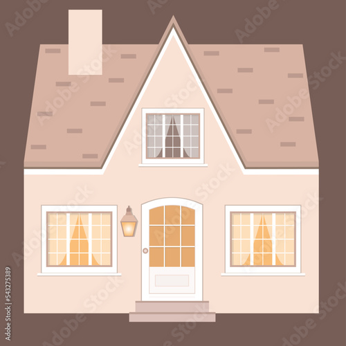 House in front view.