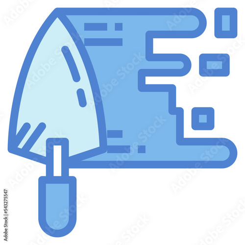 trowel two tone icon style