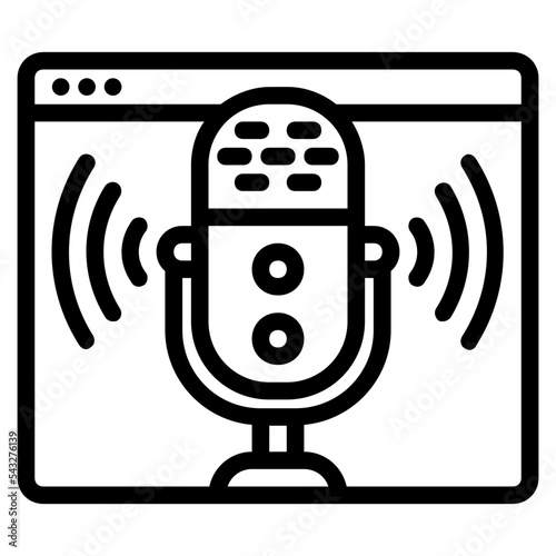 online podcast icon