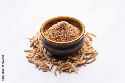 Ayurvedic Potent herb musli - also known as Safed Moosli or Swetha Musli in powder and Raw form
