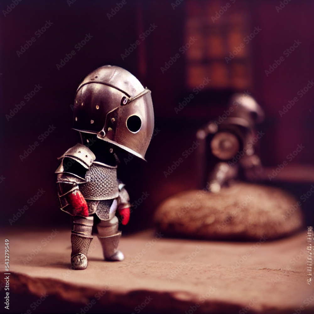 Fototapeta premium tiny knight in armour
