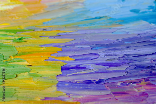 Beautiful strokes of pastel oil paints as background  closeup