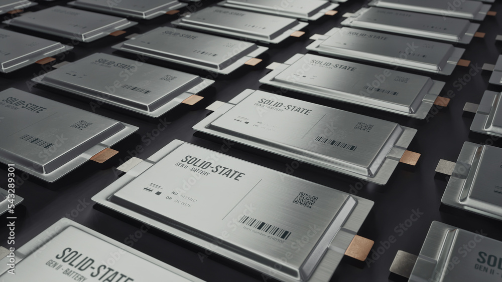 Solid State Battery Production 4K Stock Illustration | Adobe Stock
