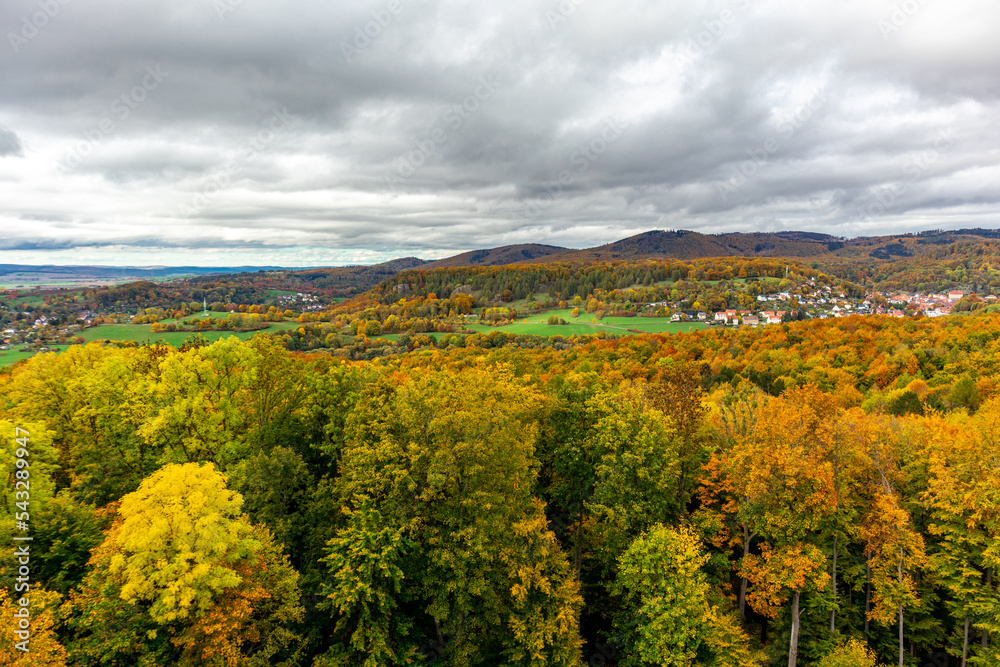 Kleiner Herbstspaziergang durch die schöne Parklandschaft bei Bad Liebenstein - Thüringen - Deutschland