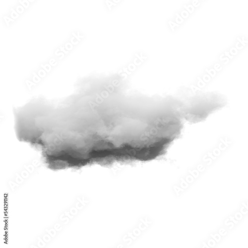 3d render, abstract clouds and cumulus clip art isolated on transparent background, sky elements