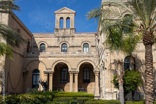 Haifa, Israel - Ocrober 14, 2022, Zawara convent of carmelit nuns is in Bat Galim photo