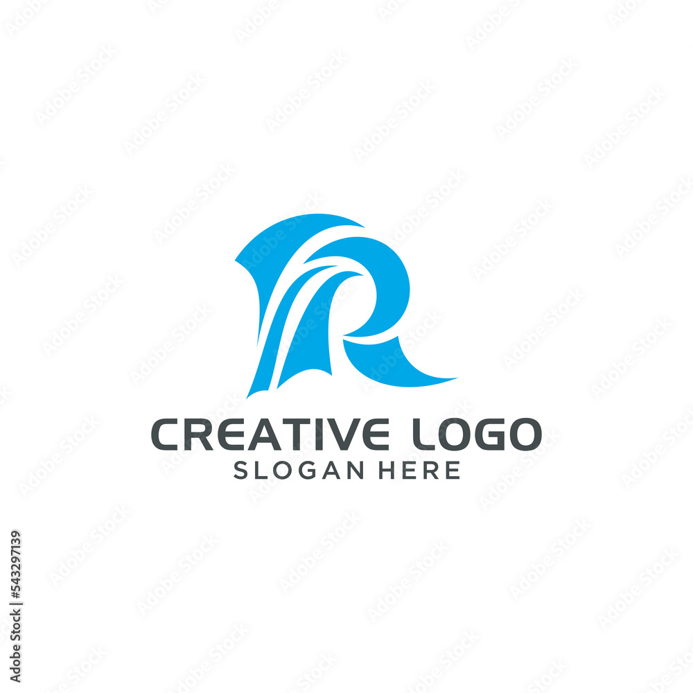 Letter r logo creative and simple luxury Letter r logo creative and simple luxury