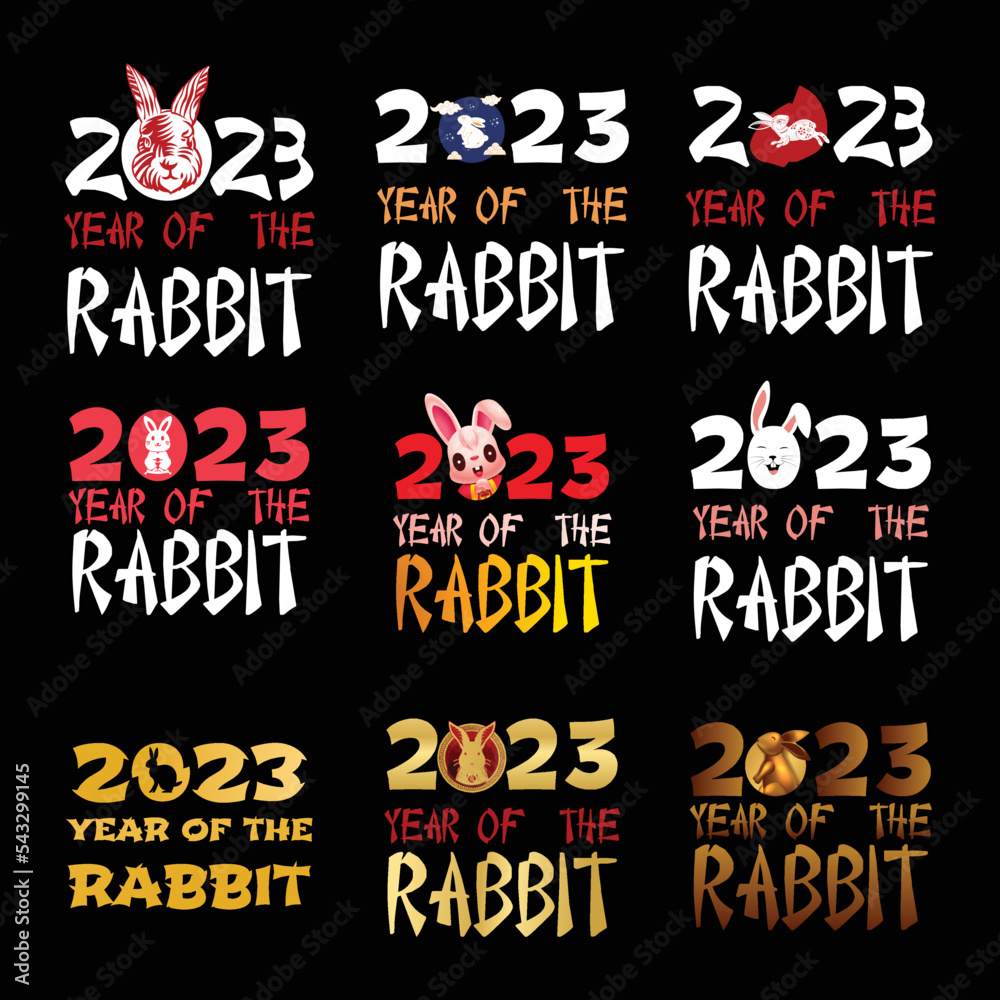 Chinese New Year 2023 Bundle T-Shirt Designs, new year, new year 2023