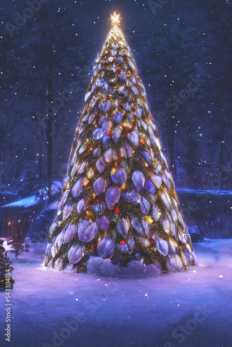 Christmas card with Christm...