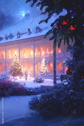 Christmas card with Christm...