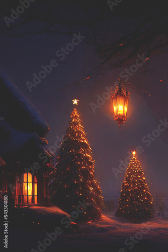 Christmas card with Christm...