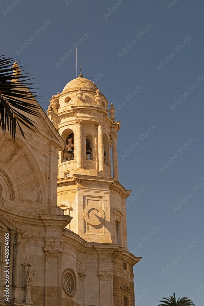tower of the cathedral in Cadiz