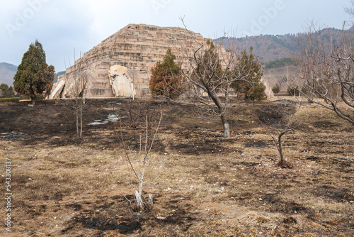 JI'AN, JILIN PROVINCE, CHINA: mausoleum of King Jangsu (Tomb of the General), UNESCO World Heritage Site nammed Capital Cities and Tombs of the Ancient Koguryo Kingdom photo