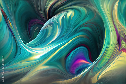 Awesome wave of colors, wallpaper, illustration, rendered, beautiful background, flow, energy, generative ai