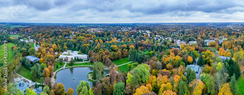 Spa park in the Naleczow sanatorium