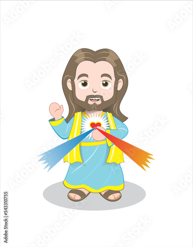 JESUS CHRIST - vector cartoon style