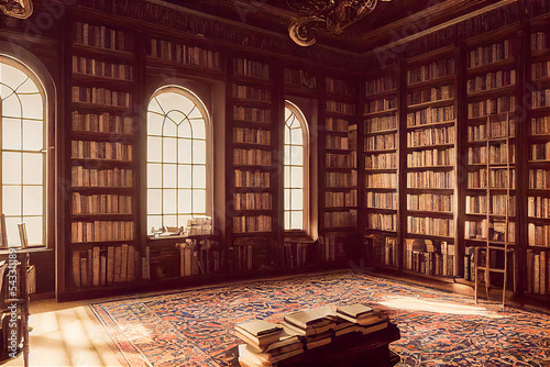 Vintage library