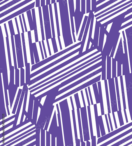 Abstract Geometric Stripes Seamless Pattern Messy Scattered Lines Stylish Trendy Fashion Colors Vector Design Perfect for Allover Fabric Print or Wall Paper