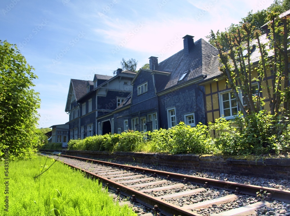 Fototapeta premium Bahnhof Wuppertal-Beyenburg