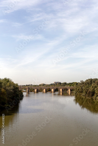 Guadalquivir river and the Roman bridge of Cordoba, Spain © skovalsky