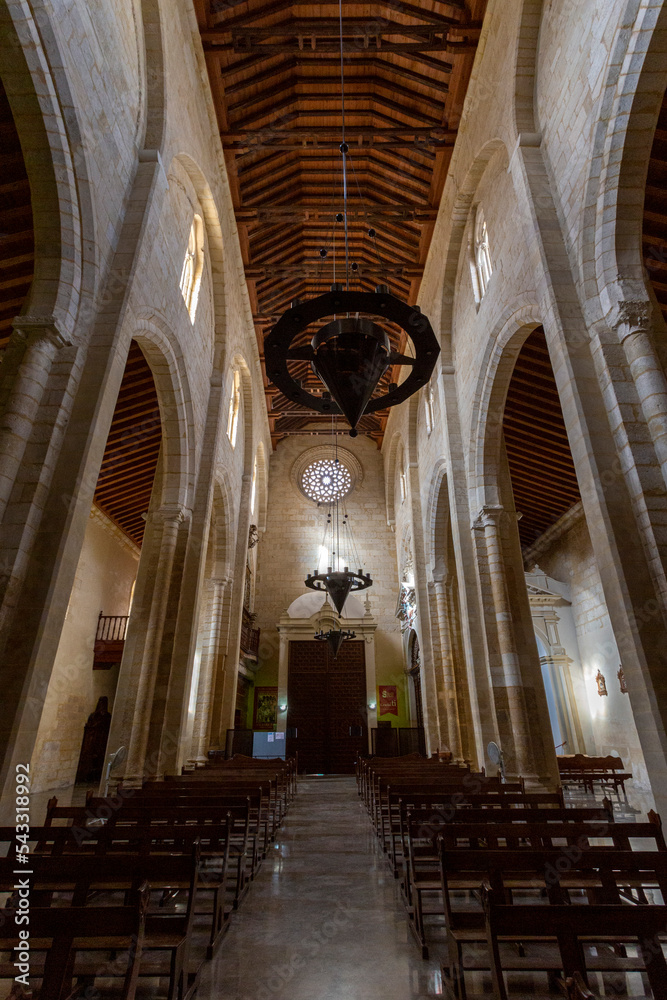 Interior of the San Pedro basilica in Cordoba, Spain