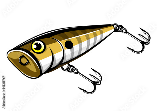 Popper Lures vector.  photo