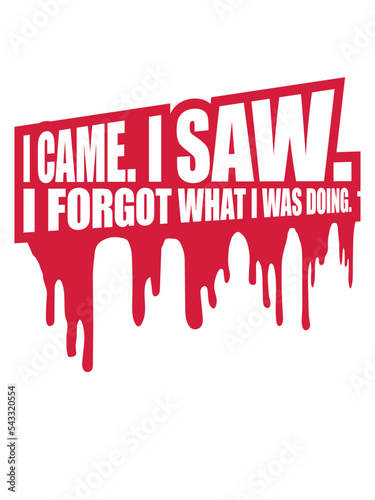 I came saw forget 