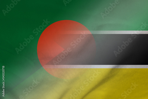 Bangladesh and Mozambique government flag international relations MOZ BGD photo