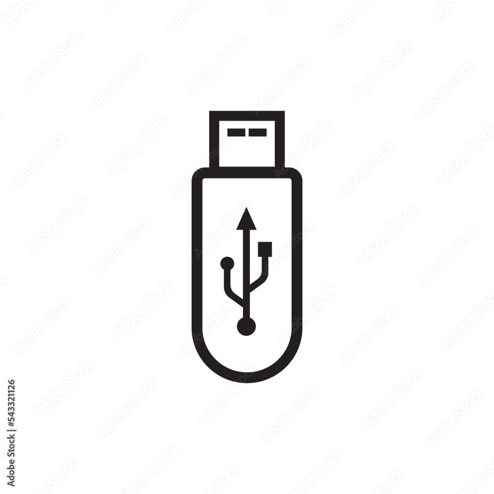 USB data transfer logo.