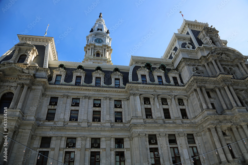 The facade of City Hall - Philadelphia
