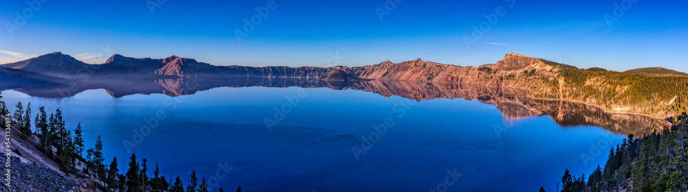 panorama of Crater Lake, Oregon
