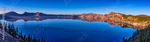 panorama of Crater Lake, Oregon