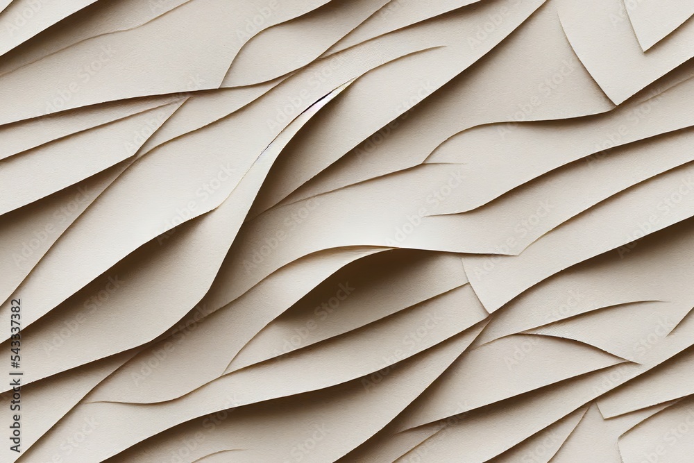 Abstract white Japanese paper texture for the background. Mulberry paper craft pattern seamless. Top view.