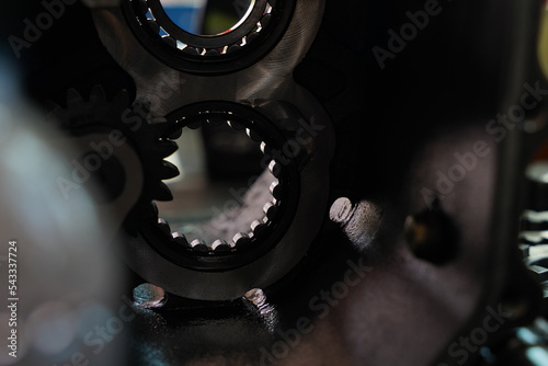 Photos Race car's gearbox transmission detail and design